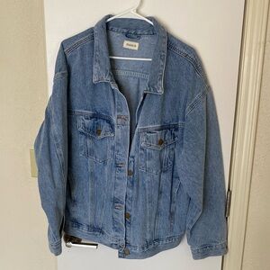 Mono B oversized Blue Denim Jacket
